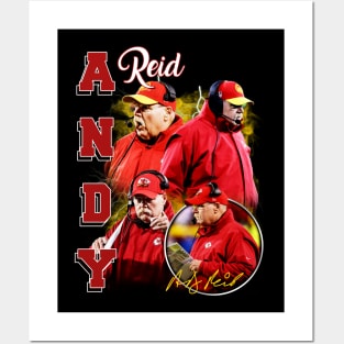 VINTAGE FOOTBALL ANDY REID BOOTLEG Posters and Art